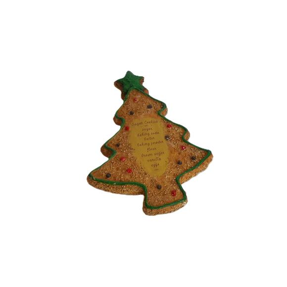 Vintage Russ Christmas Sugar Cookie Gingerbread Recipe Magnet Set of 2 - Picture 4 of 6